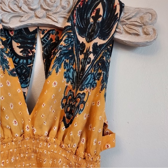 Free People Walking Through My Dreams Dress Goldensun - Picture 4 of 14